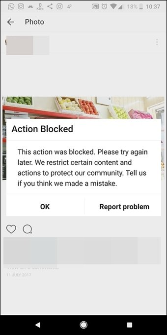 بلاک شدن اینستاگرام